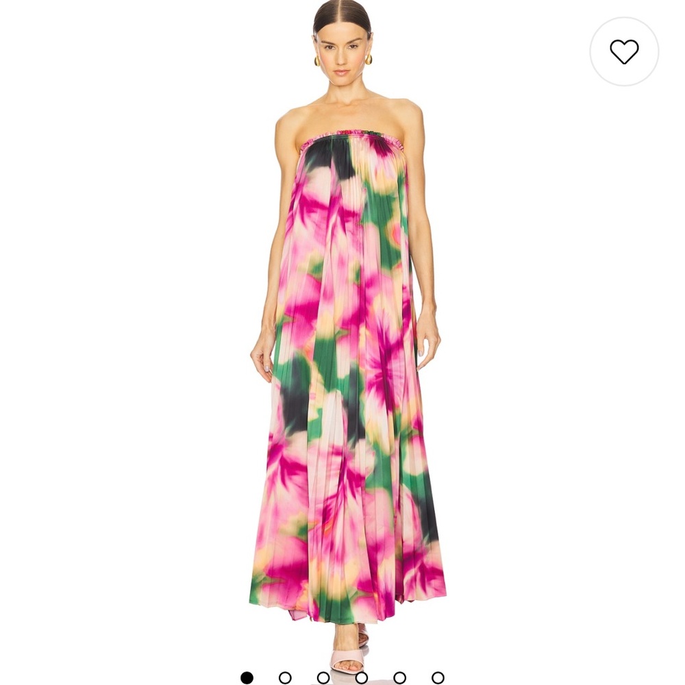 Misa Los Angeles | Agatha Dress | floral strapless maxi dress